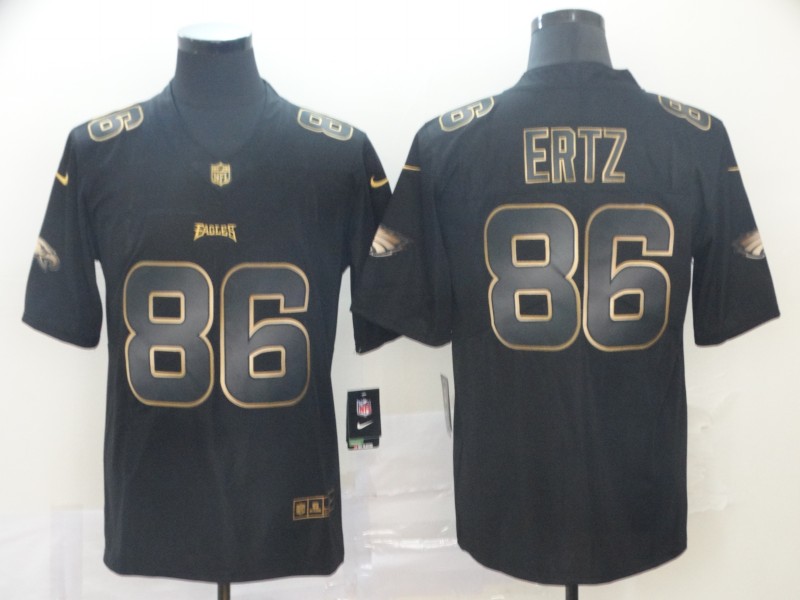 Men's Philadelphia Eagles Zach Ertz #86 Black Team Jersey